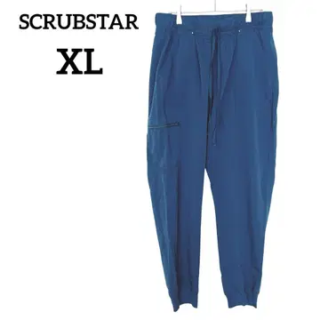 SCRUBSTAR 딥 슬레이트 캐주얼 팬츠 [XL] 블루 남녀 공용