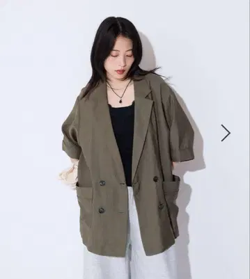 JEANASIS 지나시스 루즈 W 자켓 SS 카키