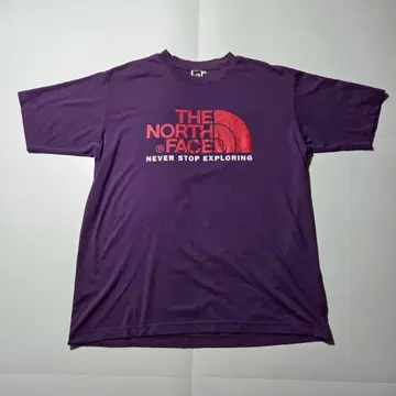 THE NORTH FACE TEK TEE 보라색 퍼플 티셔츠 XL