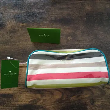 kate spade 스트라이프 파우치 코스메틱 케이스