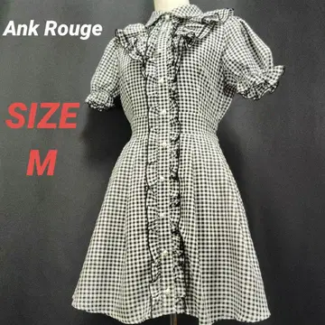 Ank Rouge 앙크루즈 프릴 미니 원피스 깅엄 체크 M