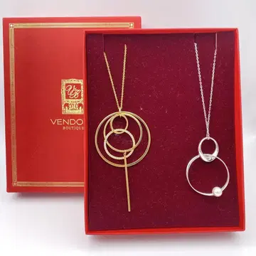 VENDOME BOUTIQUE 롱 목걸이 세트 골드 실버