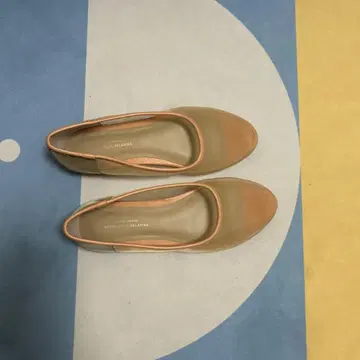 유나이티드 애로우즈 오렌지 베이지 플랫슈즈 메쉬 23