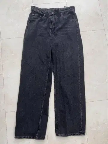 ZARA 데님 블랙 와이드 30인치