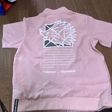 TANGRAM x clubhaus 핑크 셔츠 S