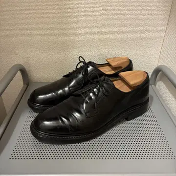 VAN JAC 플레인 토 블랙 25.0 가죽 신발 VAN SHOES