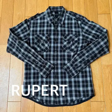 [남성용] RUPERT EDGE 사이즈 2 셔츠 블랙/화이트 체크