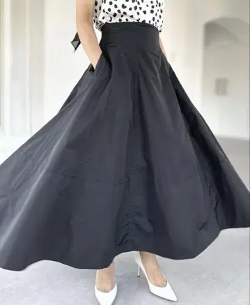 SHETokyo Meghan 스커트 메건 롱 스커트 블랙