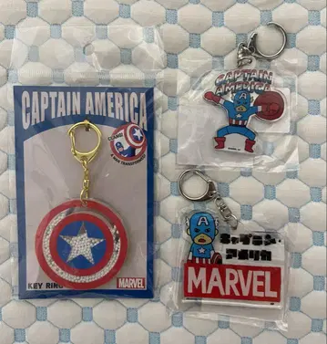 MARVEL 어벤져스 아크릴 키링 캡틴 아메리카 세트