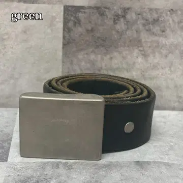 green HYKE 금속 버클 가죽 벨트 34inch DMG24