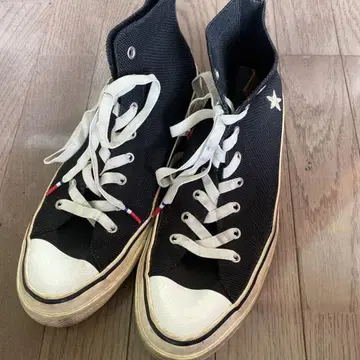 S815.6 glamd 블랙 캔버스 하이컷 스니커즈