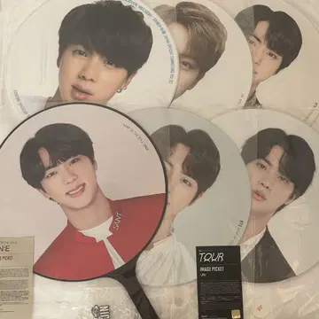 BTS 진 부채 세트