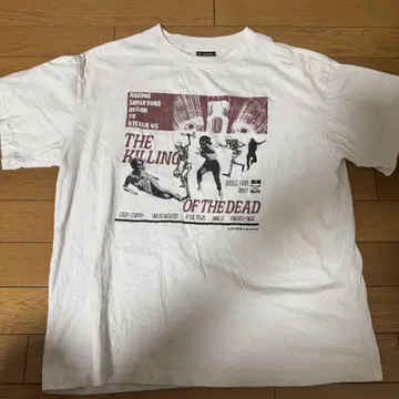 BELVET 화이트 티셔츠 THE KILLING OF THE DEAD