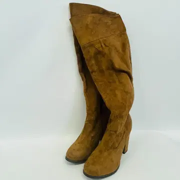 MINGNI 롱 부츠 브라운