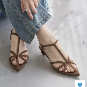 르탈론 3.5cm 내로우 스트랩 샌들 L 미착용