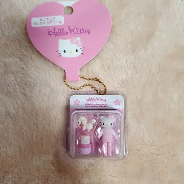 산리오 캐릭터즈 미니어처 패키지 참 롱 레그 키티