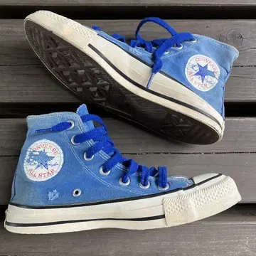 빈티지 CONVERSE ALL STAR 데님 블루 하이컷 스니커즈