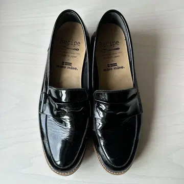 Recipe x mare mare 에나멜 로퍼 블랙 24.0cm