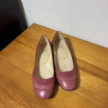 와인 레드 플랫슈즈