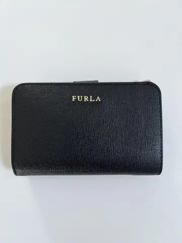 FURLA 블랙 접이식 지갑