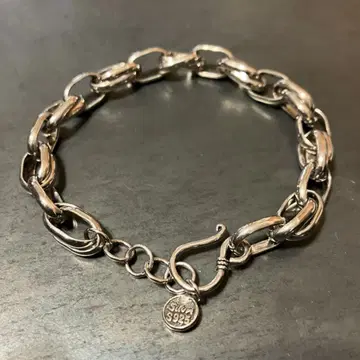 SILVER925 DOUBLE OVAL BRACELET/실버/블레스