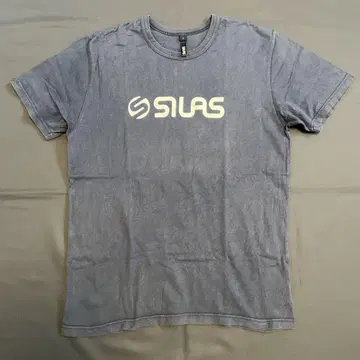 [레어] SILAS 초기 로고 T셔츠 네이비 페이드 올드 우라하라