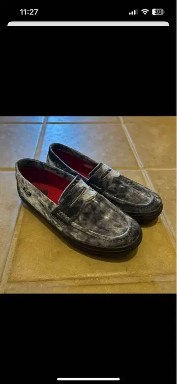 Vans 그레이 로퍼