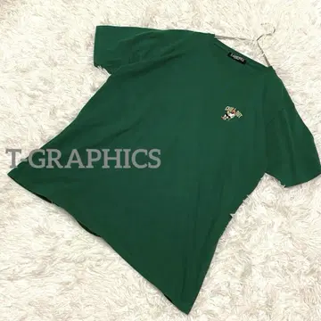 티그래픽스 반팔 티셔츠 원포인트 자수 스트릿 캐주얼 XL