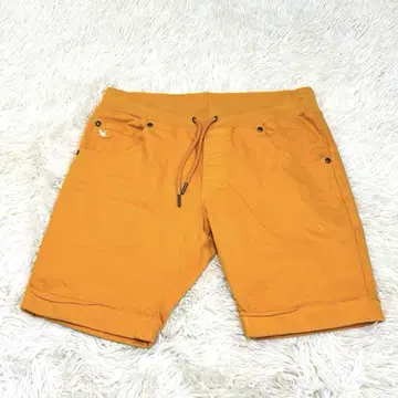 우노피우노우구아레트레 숏팬츠 머스타드 절개 L