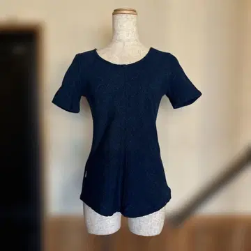 우사토 의류 쪽 염색 반팔 티셔츠 라운드넥