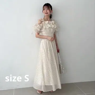 MAJESTIC LEGON 밀푀유 프릴 코르셋 원피스 S 사이즈