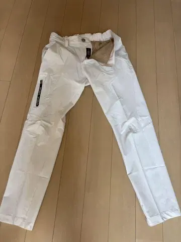 Loudmouth 화이트 팬츠 사이드 지퍼