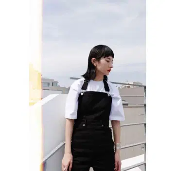 clane 데님 salopette 사이즈 0