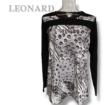 LEONARD 긴팔 상의 기하학 패턴