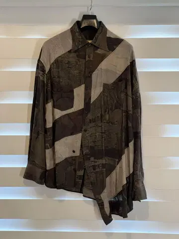 ZIGGY CHEN Digital Print AsymmetricShirt