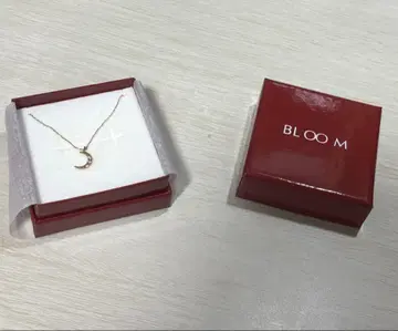 [ 새상품 미사용 ] BLOOM 달 모티브 목걸이 K10/0.03캐럿
