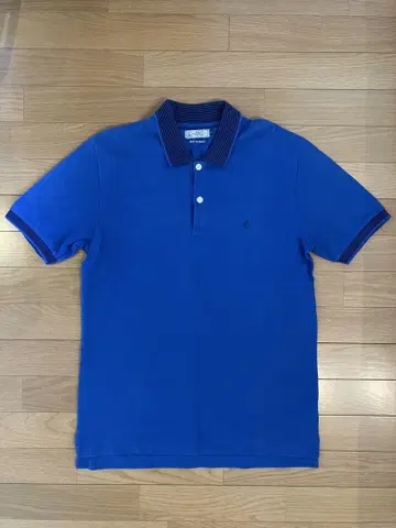 PETIT BATEAU 파랑 피케 셔츠 남성용 L 사이즈