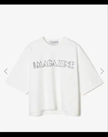 미개봉 새상품 [사드 매거진] THIRD MAGAZINE 로고 티셔츠