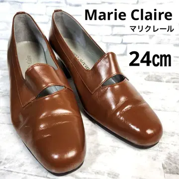 Marie Claire 마리끌레르 로퍼 펌프스 브라운 가죽