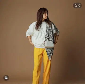 미사용 [ FORME 형태 ] 코튼 캐시미어 니트 히가시하라 아키 화이트