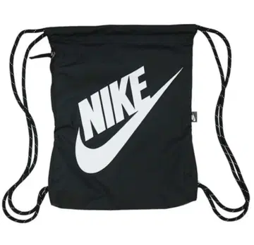 NIKE 블랙 짐색 드로우 스트링 냅색 블랙