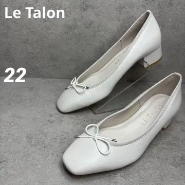 전시품 미사용! Le Talon 르탈론 펌프스 발레 슈즈 22 화이트