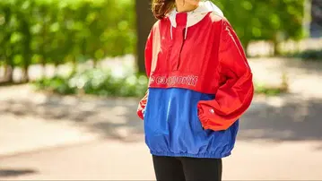 새상품급 르꼬끄 스포르티브 나일론 후드티 쉘 윈드 자켓 M