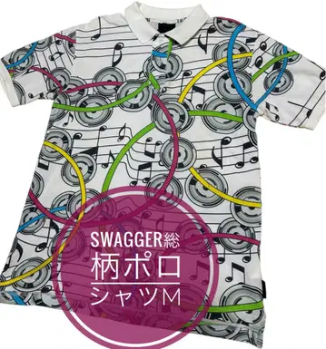 SWAGGER 올 패턴 피케 셔츠 M