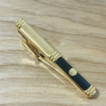 [고급] dunhill 던힐 넥타이핀 d 로고 골드 x 블랙