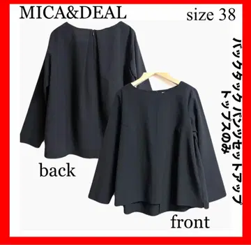 MICA&DEAL 백 턱 상의 셋업의 상의만 네이비