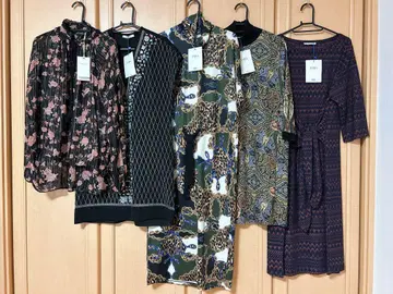 [ 미사용 새상품 ] ZARA 원피스 등 5벌 세트 S 꽃무늬 튜닉
