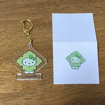 만박 일본관 Algae x Hello Kitty 아크릴 키홀더 핀배지