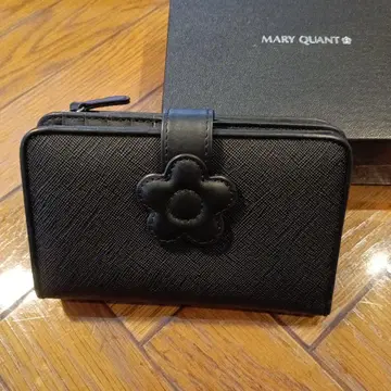 MARY QUANT 블랙 접이식 지갑