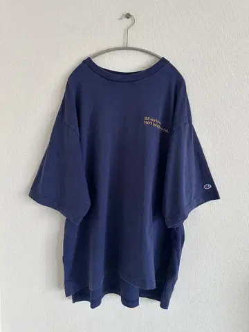 ROSE BUD/Champion 별주/LOGO BIG TEE/네이비